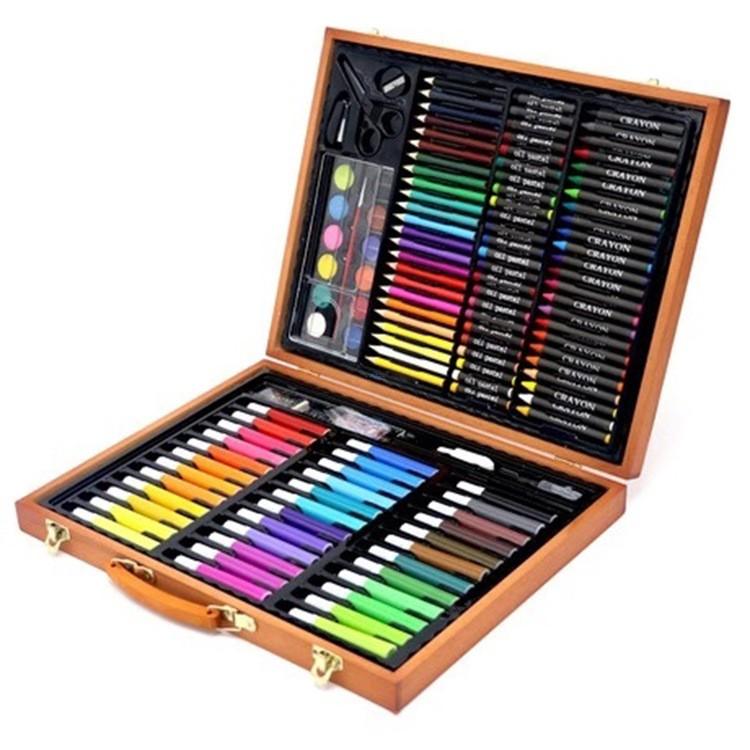 54 Pieces Kids Art Artist Set in a Box with Drawers Pens Pencils Crayons  Paints on OnBuy