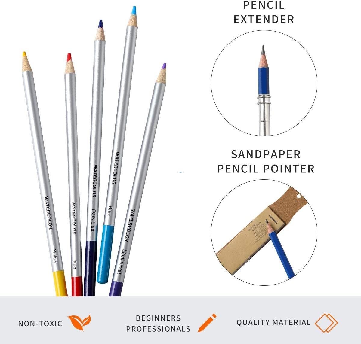 Flipkart.com | Definite Graphite Sketching Degree Pencils (Pack of 12) with  Paper Stumps Art Blender (Pack of 6) , 13cm Pencil Extender, Sandpaper  Strip, Compressed Charcoal Sticks (Pack of 6) and 2