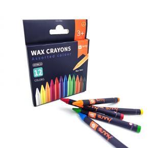 Colorful Art Drawing Crayons Non Toxic 12 Color Crayons Set For Kids Painting and Drawing Learning Wax Crayons